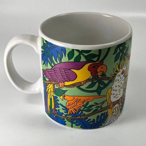Parrot Bird Ceramic Coffee Tea Cup Mug Gift Collectible Gift - Picture 5 of 14
